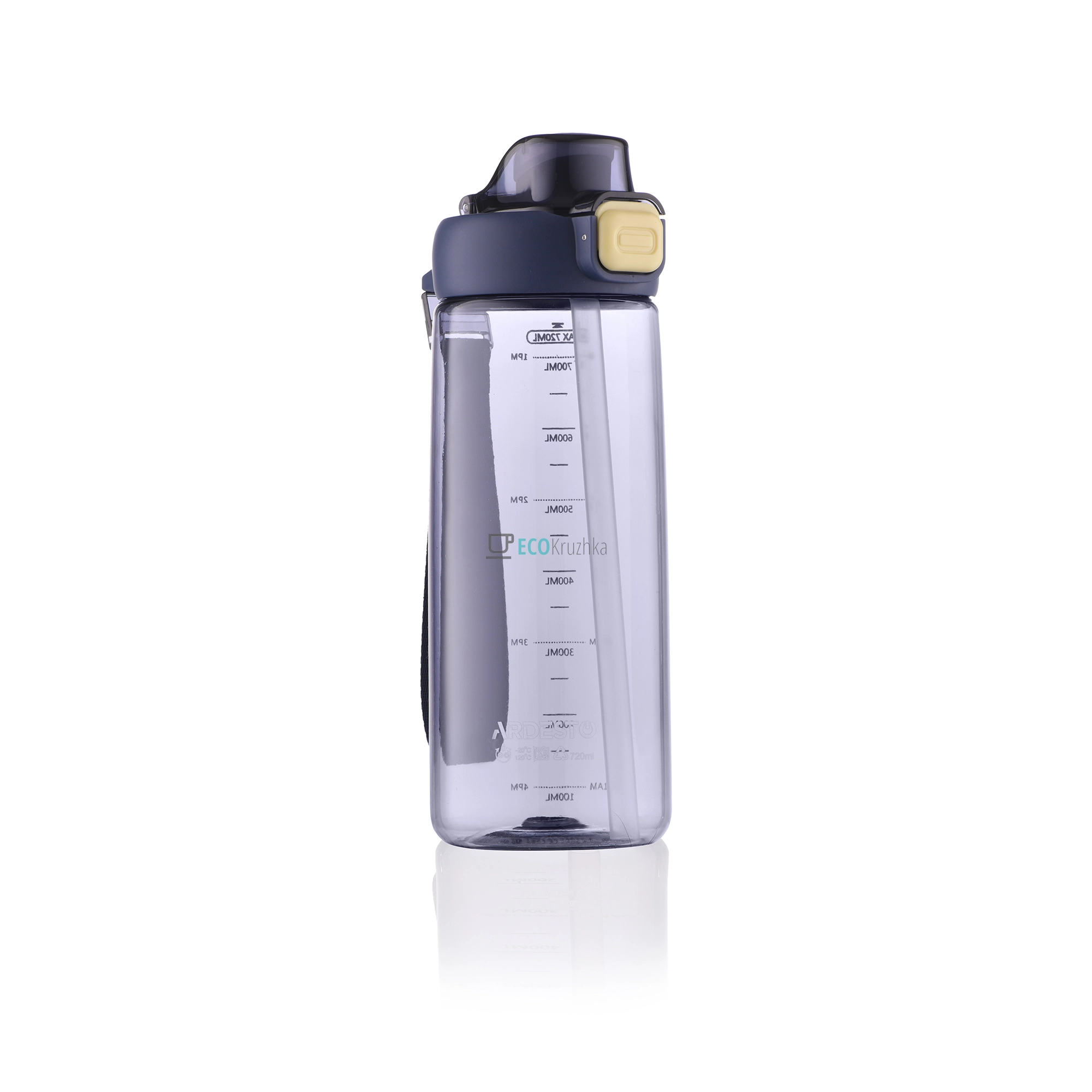 Пляшка для води Ardesto Trip, 720мл, пластик, синій (AR2272PV)