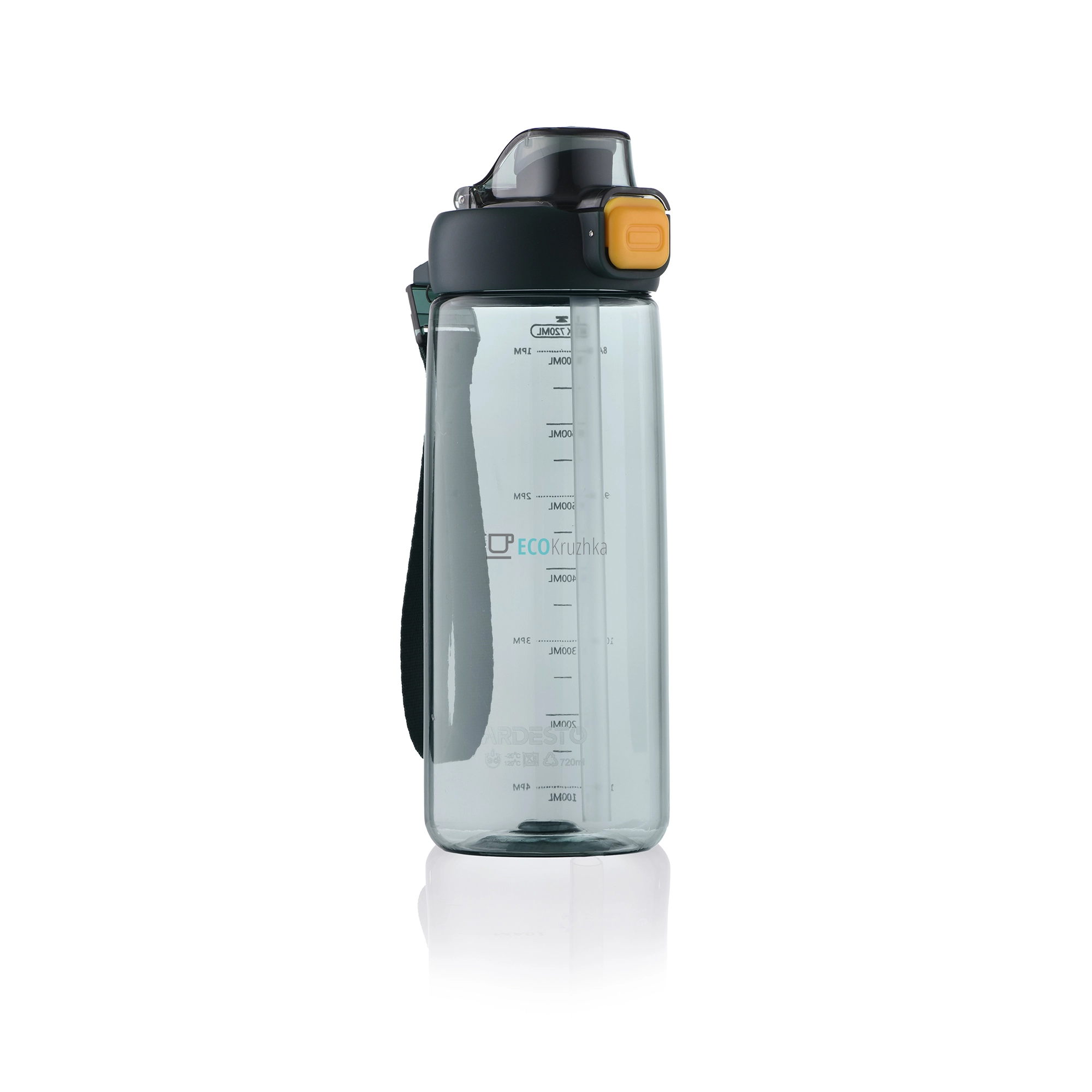 Пляшка для води Ardesto Trip, 720мл, пластик, зелений темний (AR2272PG)