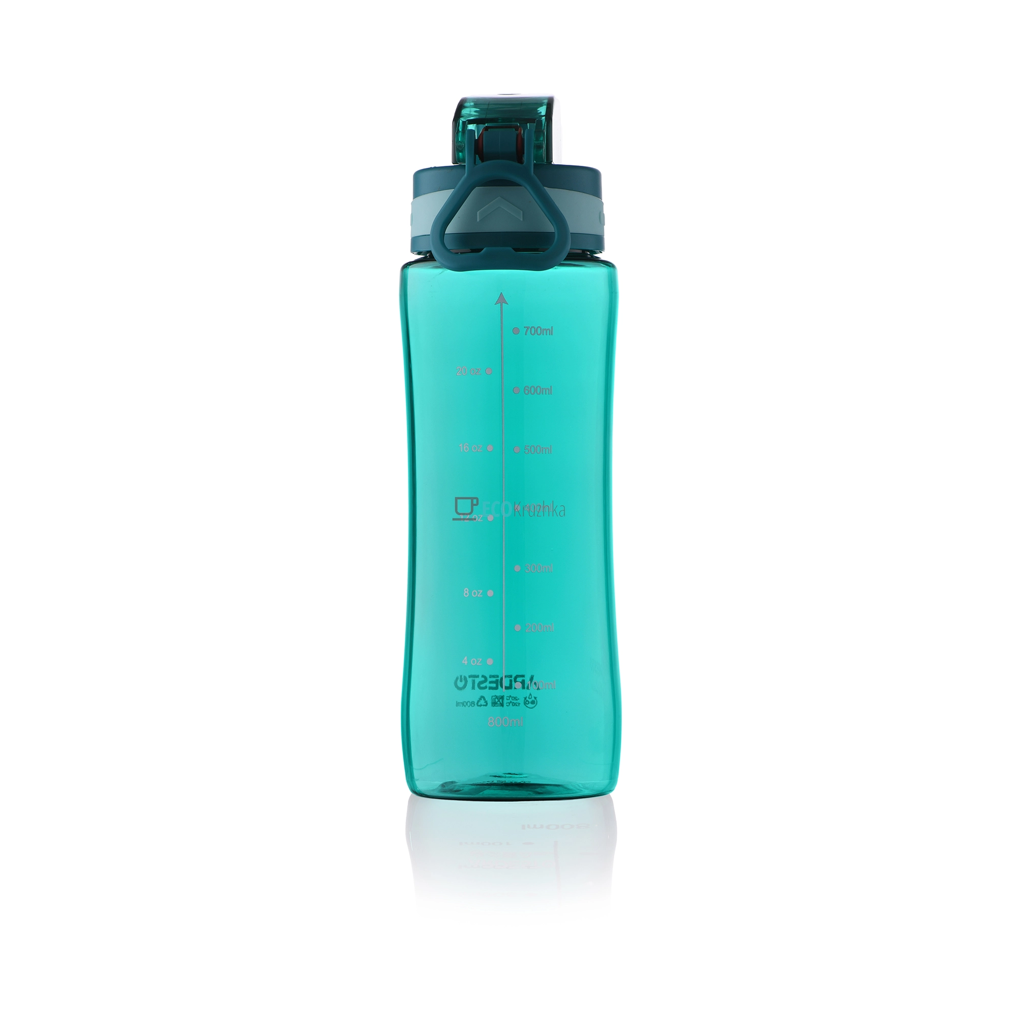 Пляшка для води Ardesto Purity, 800мл, пластик, зелений (AR2280PB)