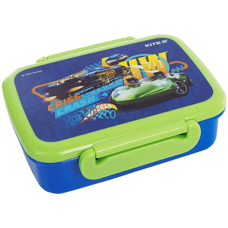 Дитячий ланч-бокс для хлопчиків Kite 420 мл Hot Wheels HW21-160