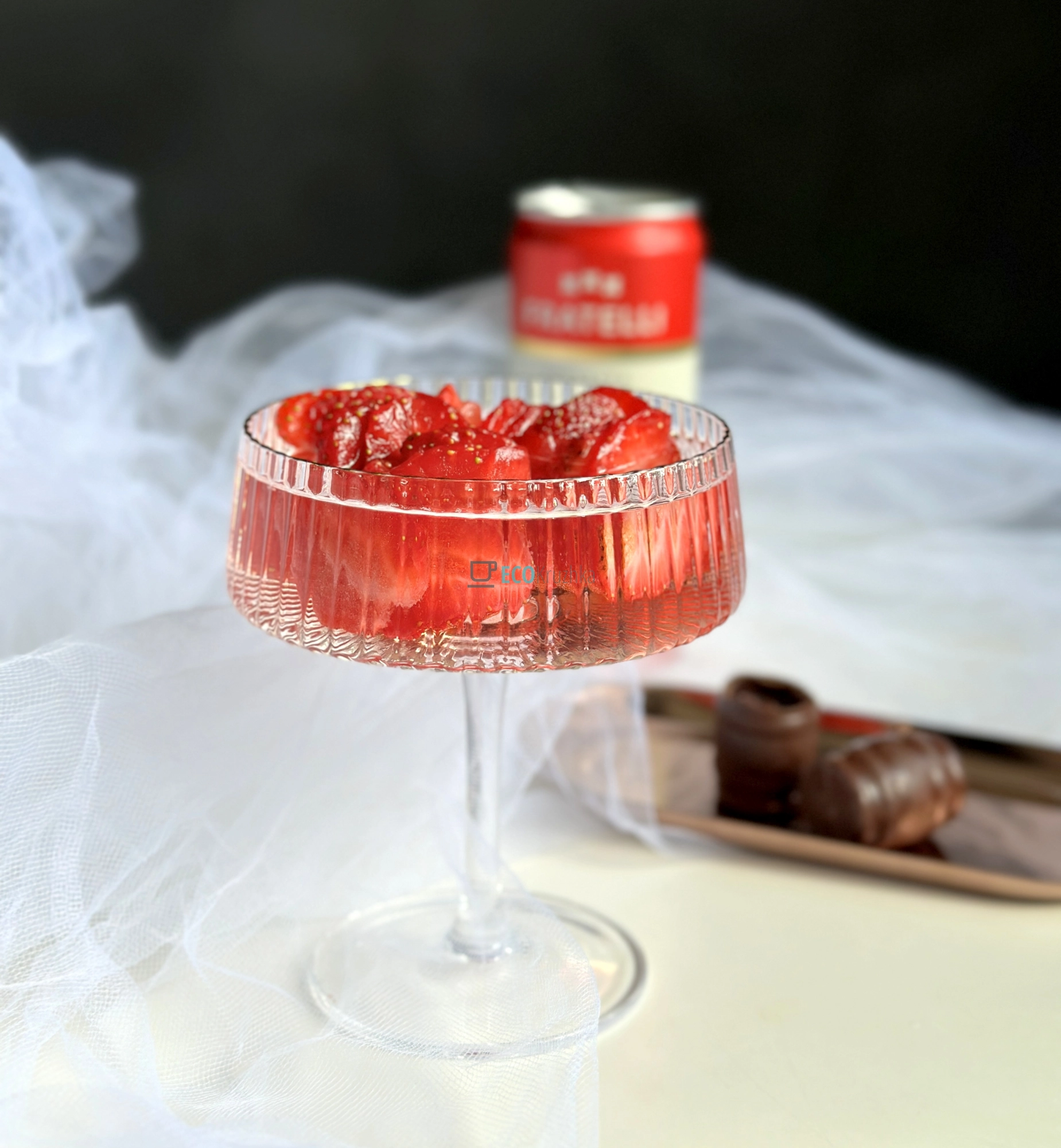 Келих для шампанського із золотим обідком 235 мл EK9064 Келих для шампанського із золотим обідком 235 мл EK9064