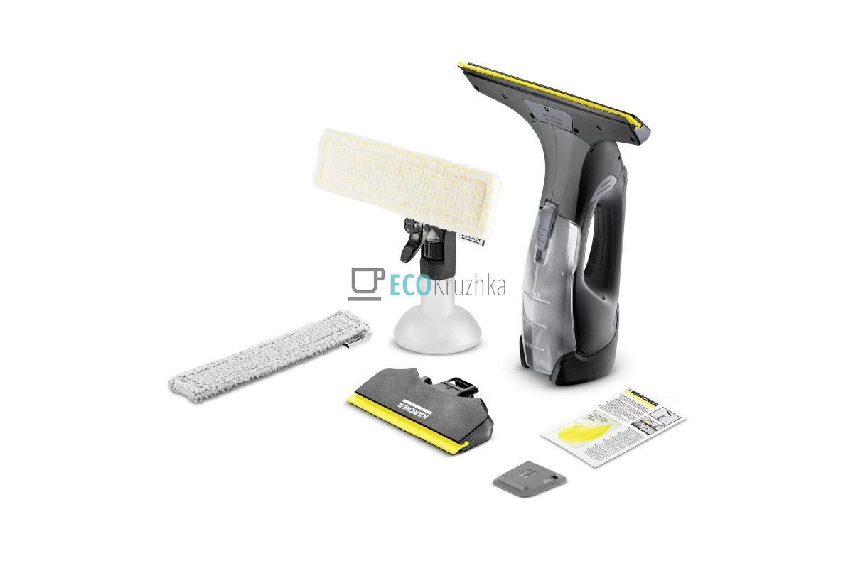 Karcher Пилосос віконний WV 5 Plus, вода -0.1л, автон. робота до 35хв, вага-0.7кг, чорний