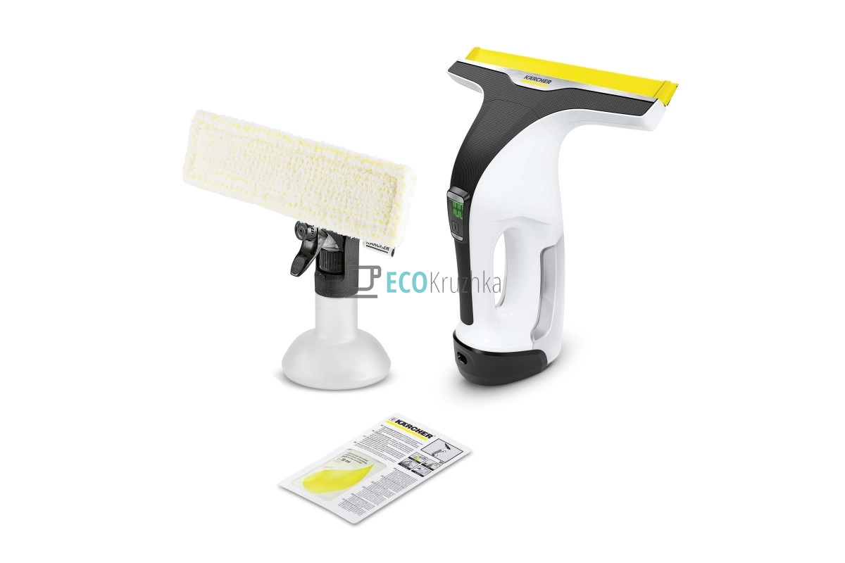 Karcher Пилосос віконний WV 6 Plus, вода -0.15л, автон. робота до 100хв, вага-0.76кг, білий