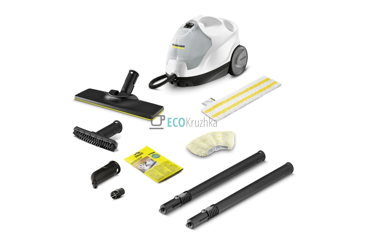 Пароочисник Karcher SC 4 EasyFix – 2000 Вт, тиск 3.5 бар, знімний бак 0.8 л, білий (1.512-630.0)