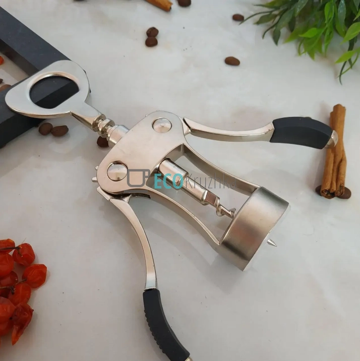 Штопор для вина Frico — важільний металевий коркотяг FRU-190 Штопор для вина Frico — важільний металевий коркотяг FRU-190