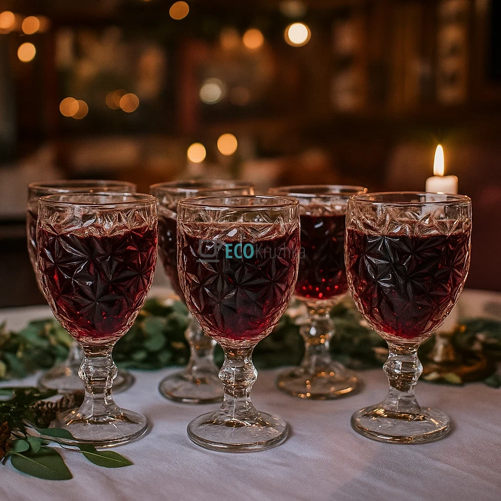 Келихи для вина зі скла 6 шт Glassware 350мл Прозорий EK09BMGBBH