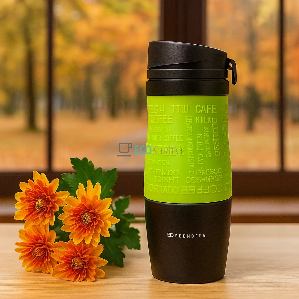 Термокружка Edenberg 380 мл Салатовий EB-625 Термокружка Edenberg 380 мл Салатовий EB-625