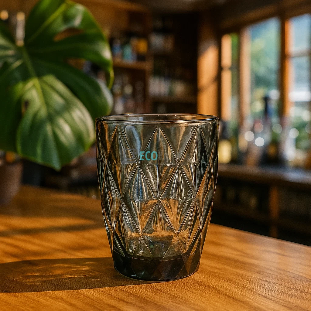 Набір кольорових склянок 6шт Glassware 270 мл Сірий EK9009
