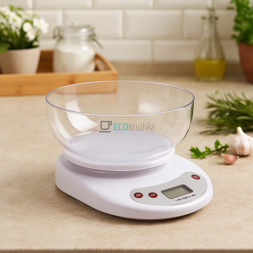 Ваги кухонні до 5 кг Edenberg Білий EB-75821