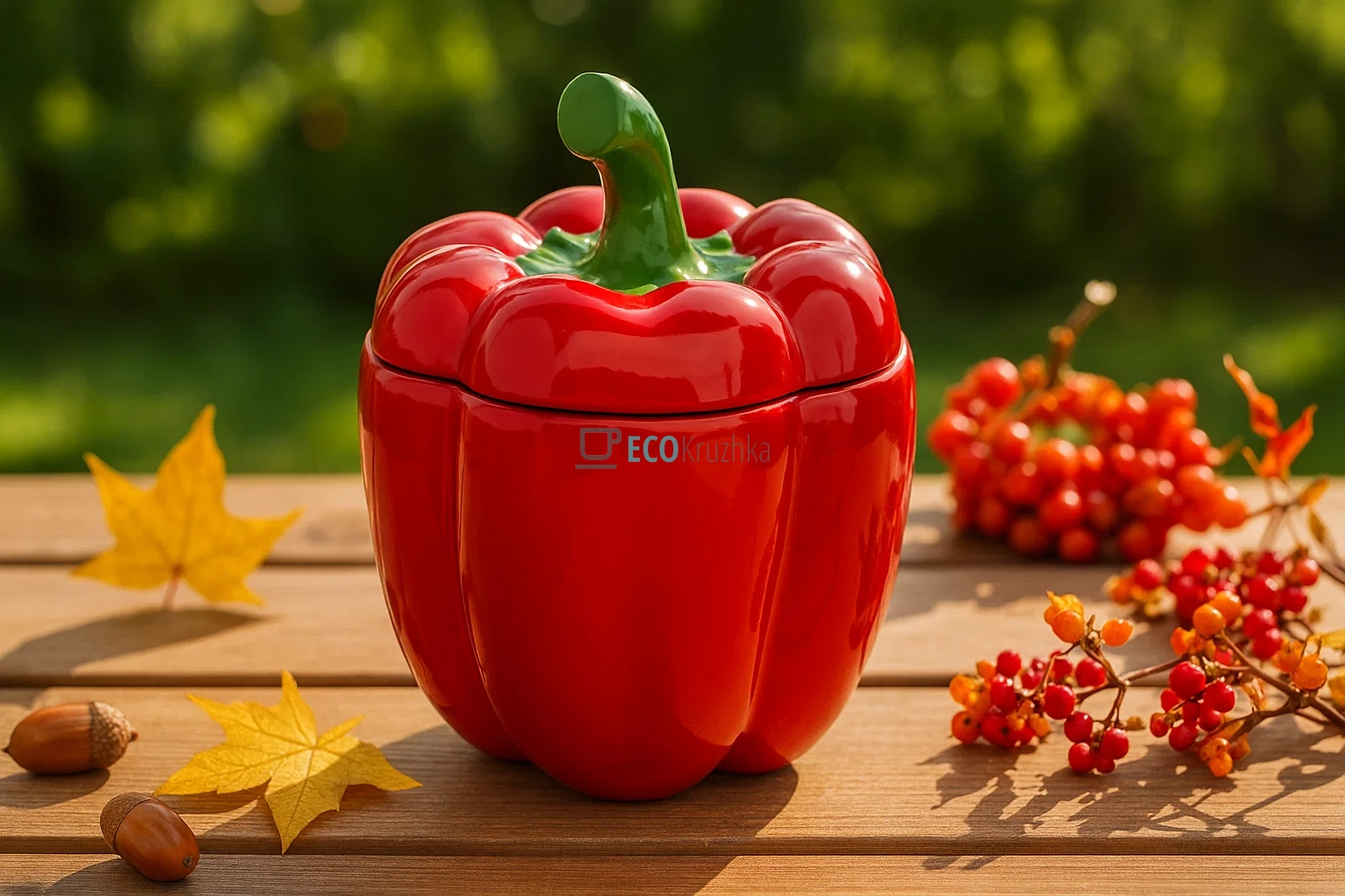 Банка керамічна "Pepper" 1.2л, Червоний (928-077) Банка керамічна "Pepper" 1.2л, Червоний (928-077)