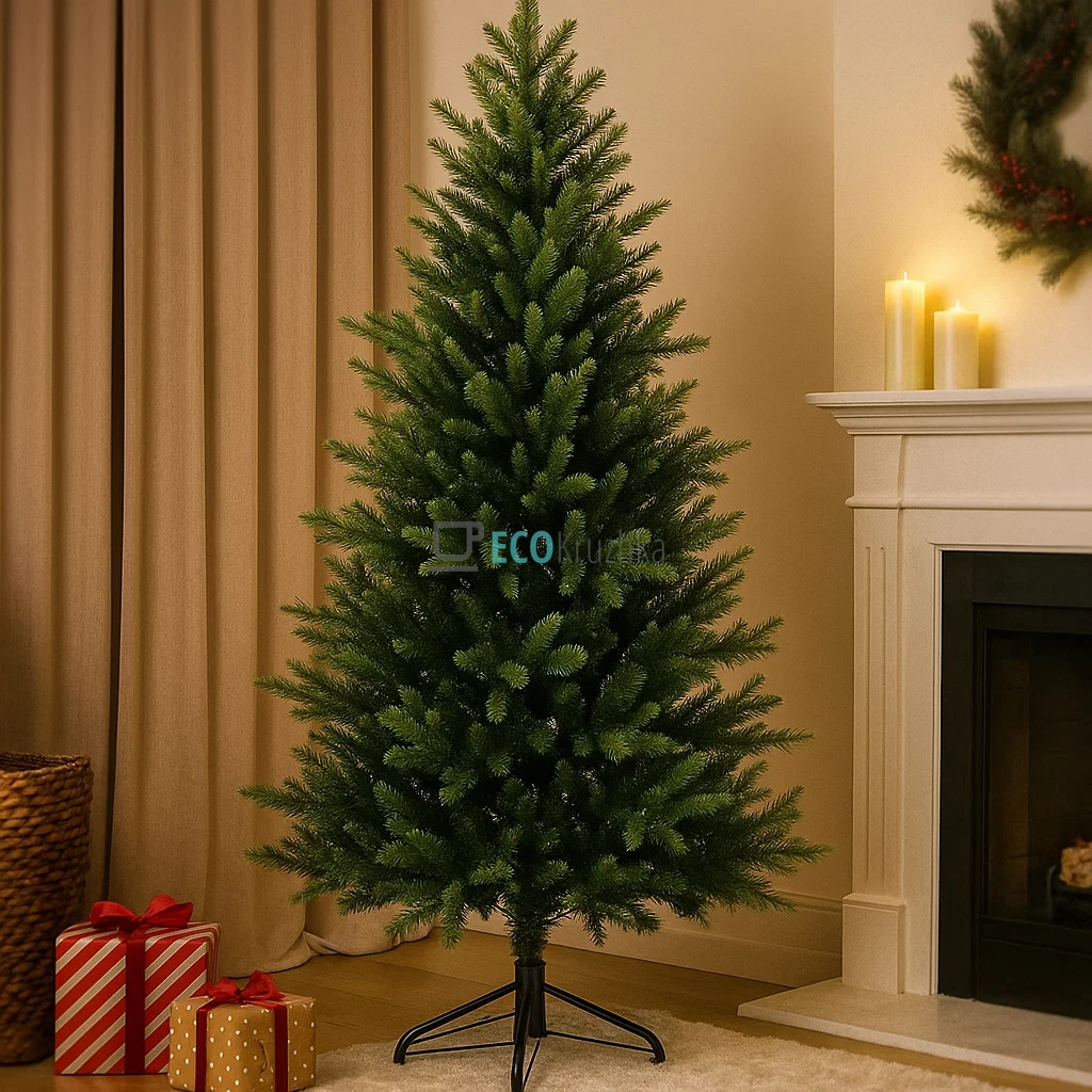 Штучна ялинка "Чарівниця" 152 см, на металевій підставці, 1370 гілок, пишна новорічна ялинка преміум якості 840-151 Штучна ялинка "Чарівниця" 152 см, на металевій підставці, 1370 гілок, пишна новорічна ялинка преміум якості 840-151