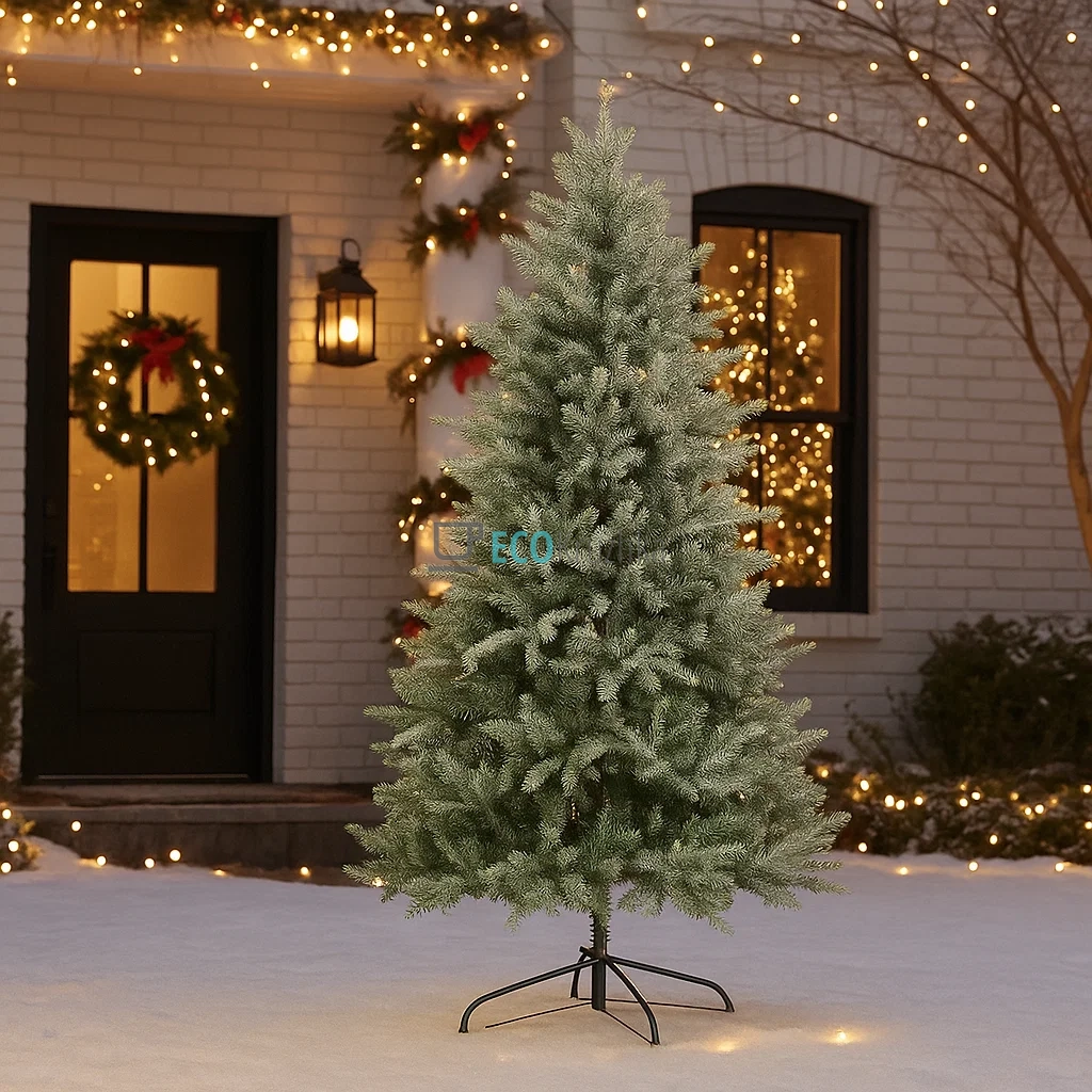  Штучна ялинка "Прелесниця" 150 см, 1323 гілки, на металевій підставці, пишна новорічна ялинка 840-193