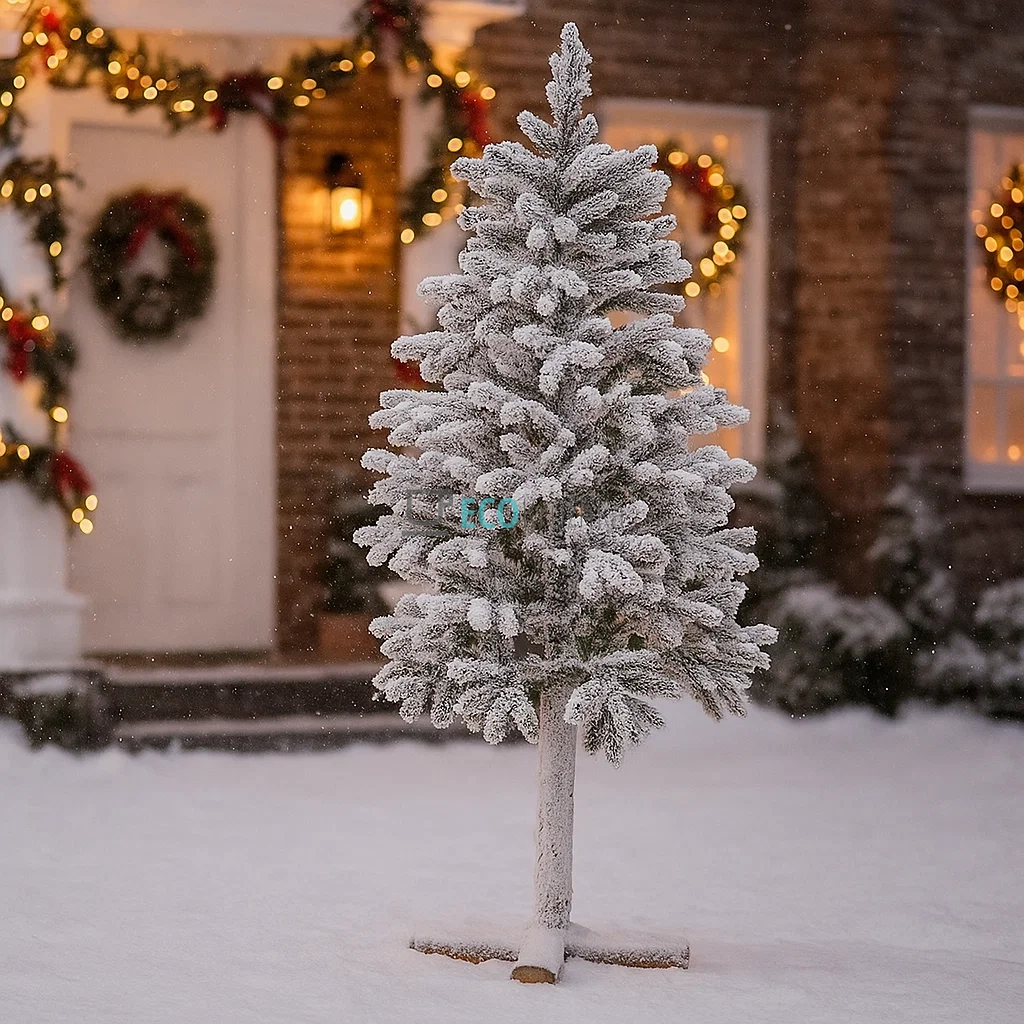 Штучна засніжена ялинка Йокогама 180 см на високій ніжці, з ефектом снігу, стильна новорічна ялинка 907-101 Штучна засніжена ялинка Йокогама 180 см на високій ніжці, з ефектом снігу, стильна новорічна ялинка 907-101