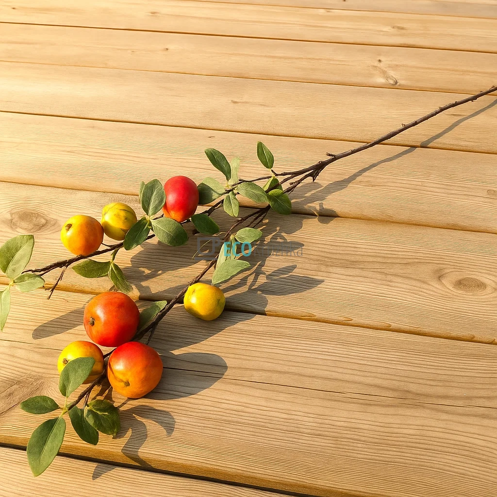 Гілка Яблуні декоративна з плодами, 102 см (арт. 119-011)