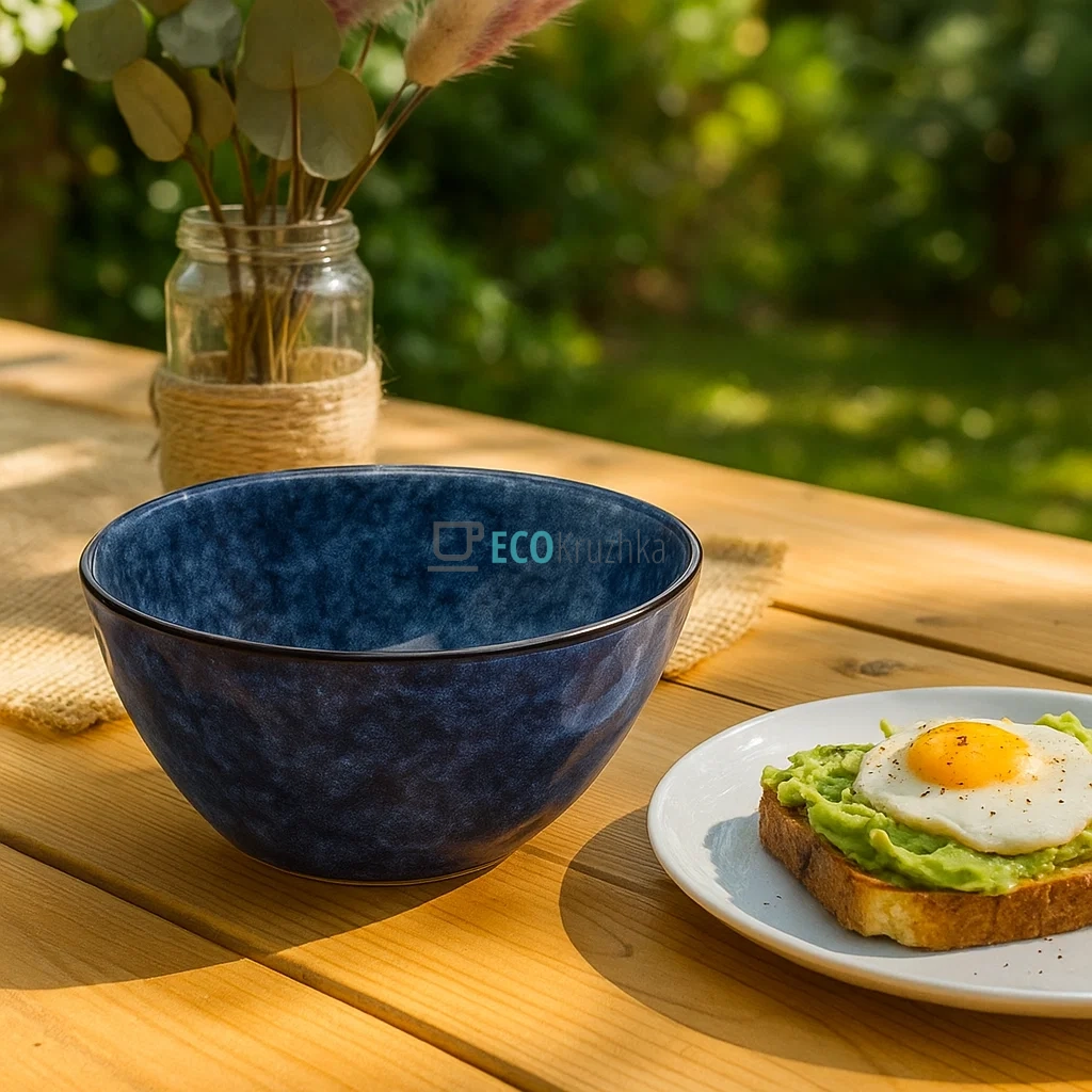 Піала керамічна Casual D15 см, Cиній (344-225)