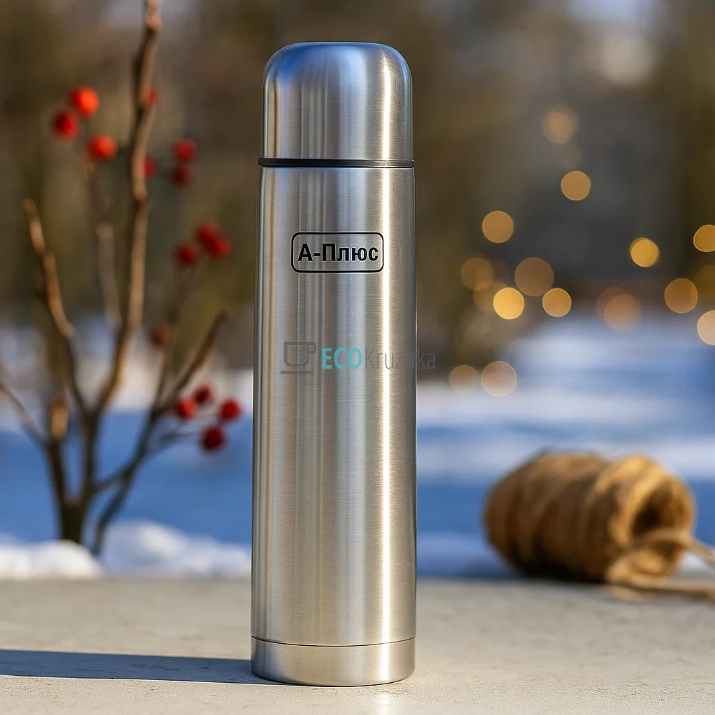 Термос з чашкою та чохлом 1000 мл A-Plus EK1754L 