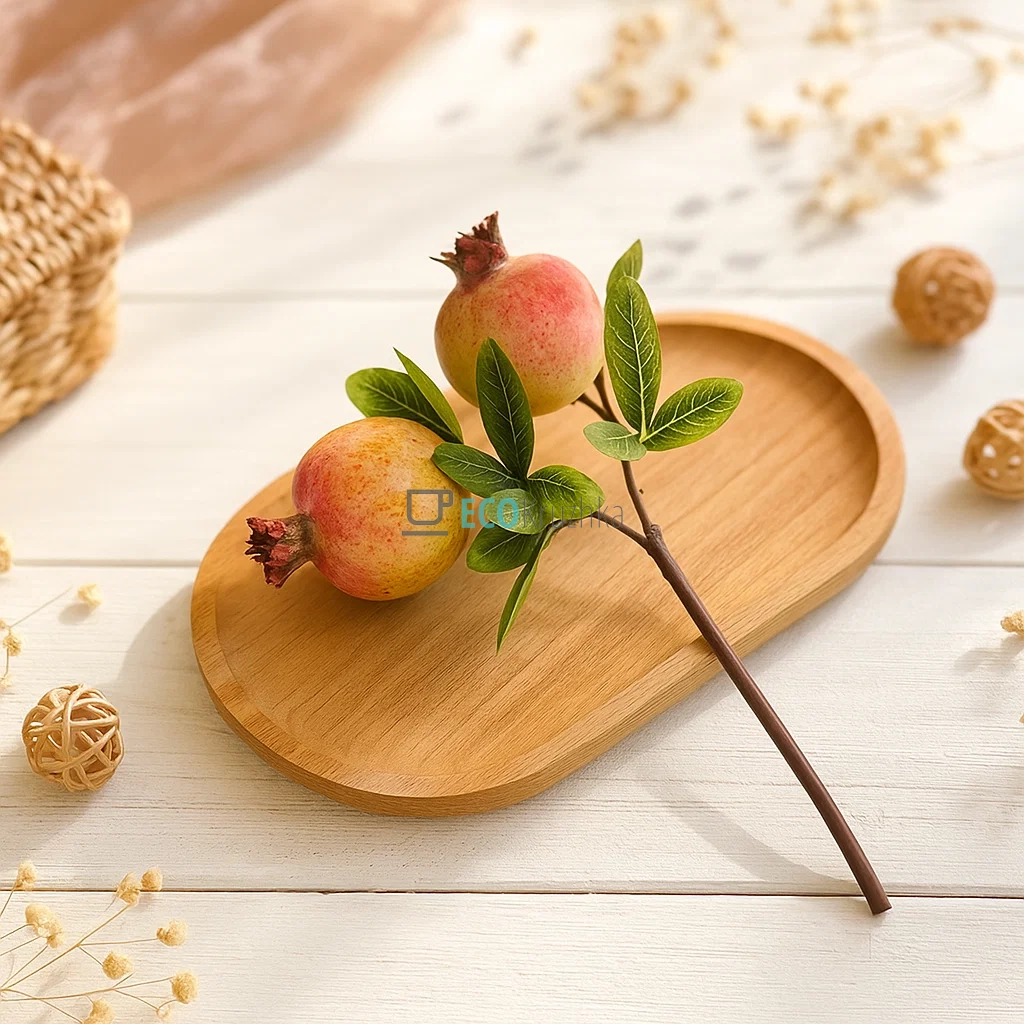 Гілка декоративна з плодами Гранату, 31 см (арт. 119-053)