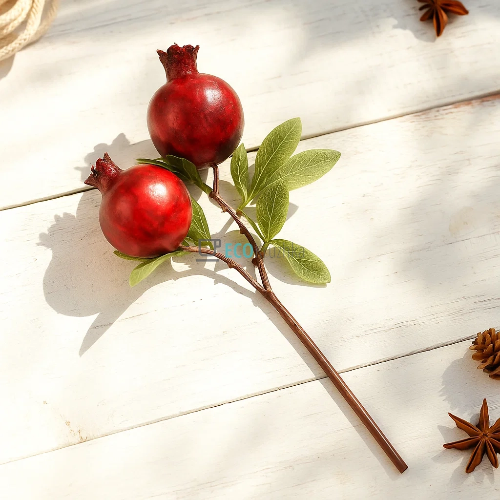 Гілка декоративна з плодами Гранату, 31 см (арт. 119-052) Гілка декоративна з плодами Гранату, 31 см (арт. 119-052)