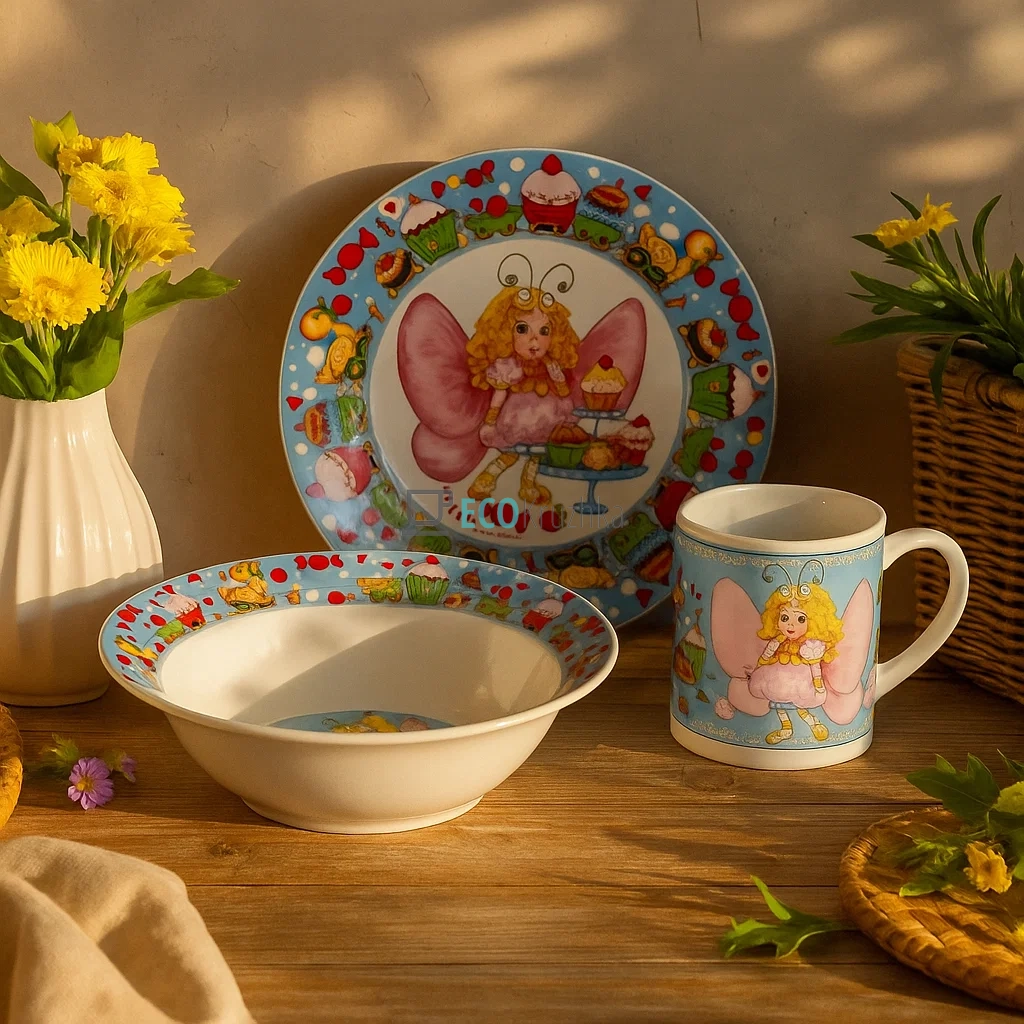 Дитячий фарфоровий посуд: набір з 3 предметів Фея CS170-11