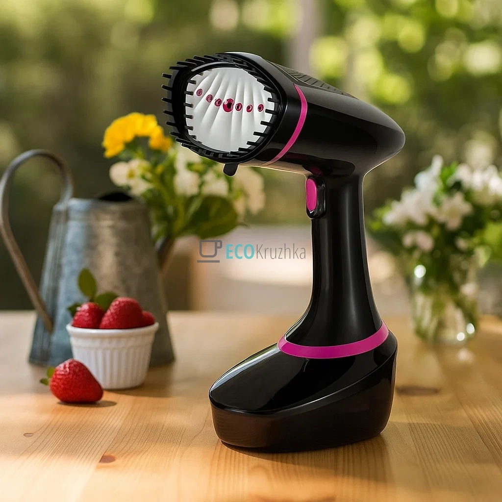 Відпарювач для одягу ручний 1500 Вт, резервуар на 400 мл, чорний MS-1317