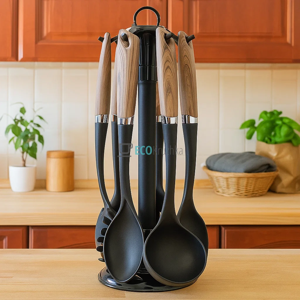 Кухонний набір Edenberg, 7 предметів, Коричневий EB-3605 Кухонний набір Edenberg, 7 предметів, Коричневий EB-3605