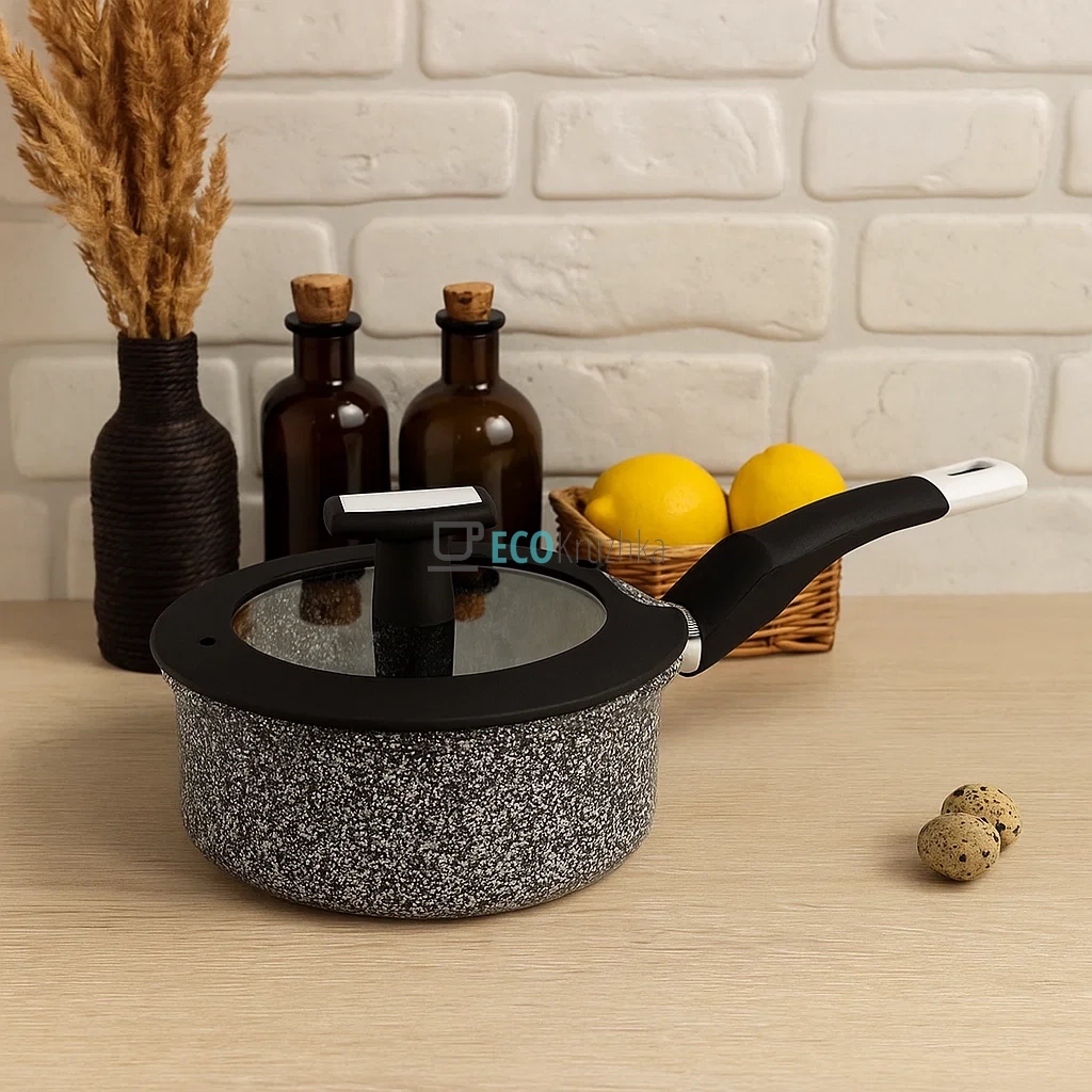 Ківш 1.3л, з кришкою, литий алюміній Edenberg EB-3327 Ківш 1.3л, з кришкою, литий алюміній Edenberg EB-3327