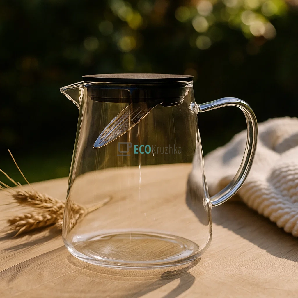 Чайник для заварювання скляний 750 мл Прозорий Edenberg EB-19042 Чайник для заварювання скляний 750 мл Прозорий Edenberg EB-19042