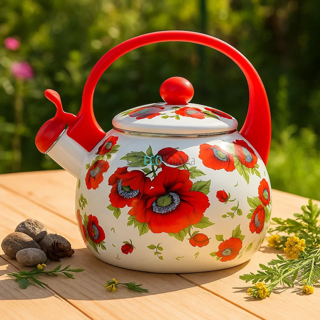 Чайник Емальований 2.2л із свистком Edenberg EB-1745-5