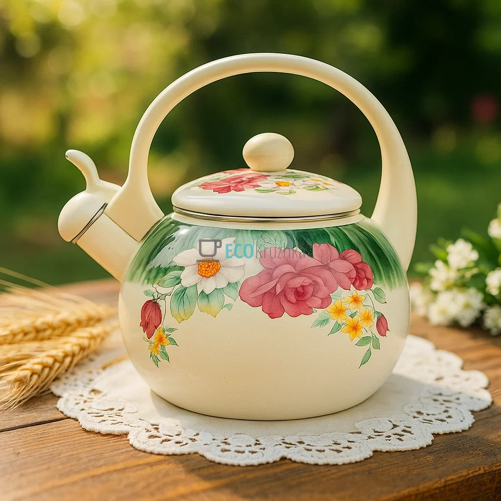 Чайник Емальований 2.2л із свистком Edenberg EB-1745-2