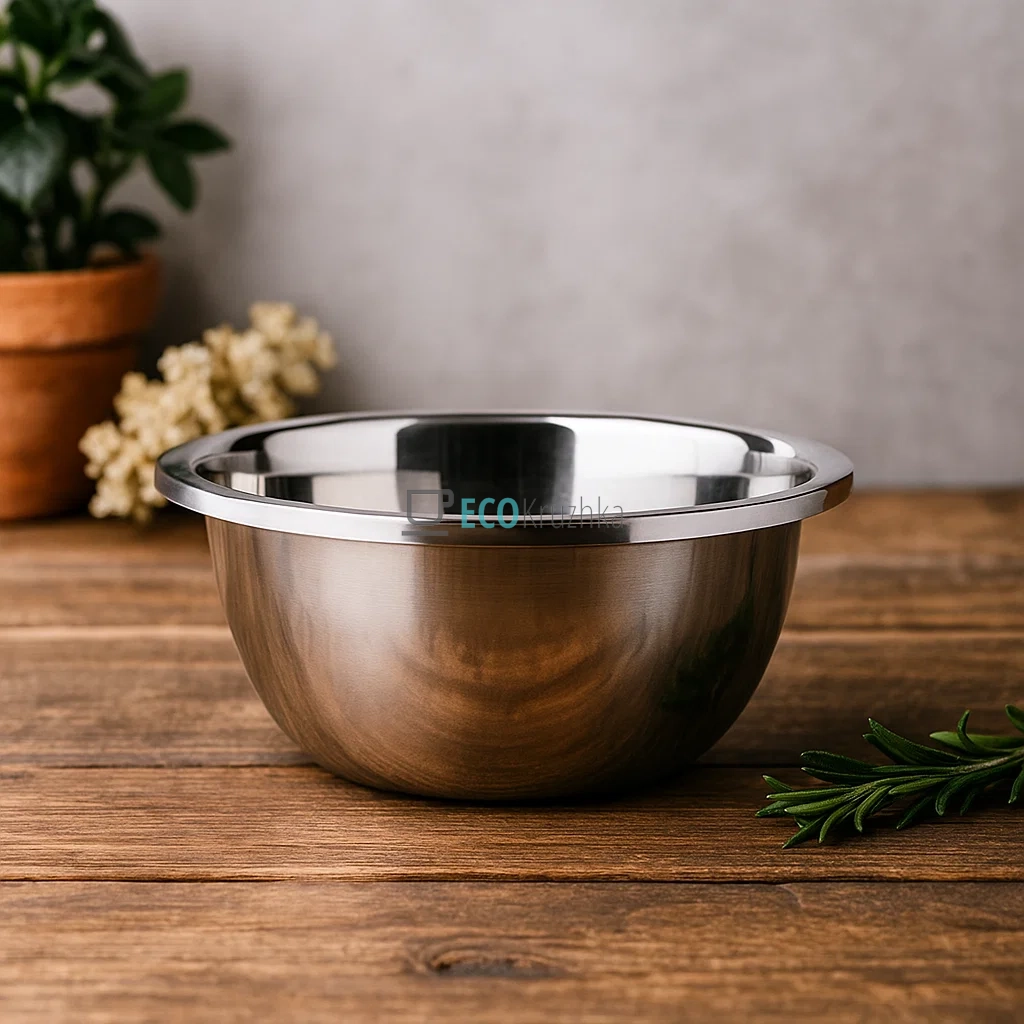 Глибока тарілка-миска з нержавіючої сталі 20x9,2 см Edenberg EB-18115 Глибока тарілка-миска з нержавіючої сталі 20x9,2 см Edenberg EB-18115