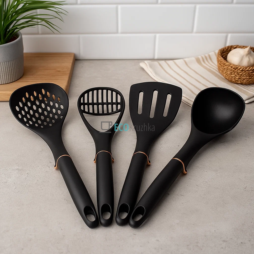 Кухонний набір Edenberg, 4 предмета, чорний, EB-3608 Кухонний набір Edenberg, 4 предмета, чорний, EB-3608