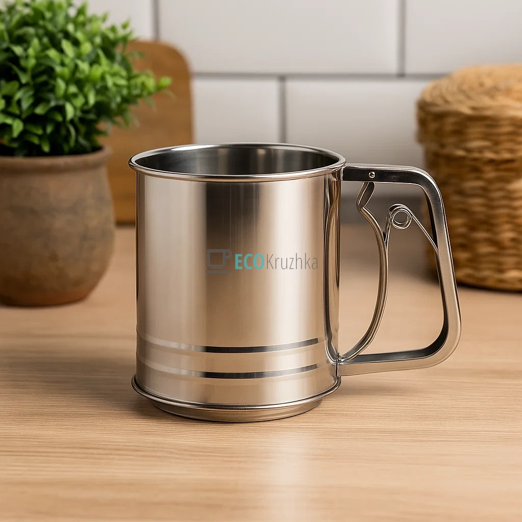 Кухоль-сито та борошна 350г. нержавіюча сталь Edenberg EB-3799