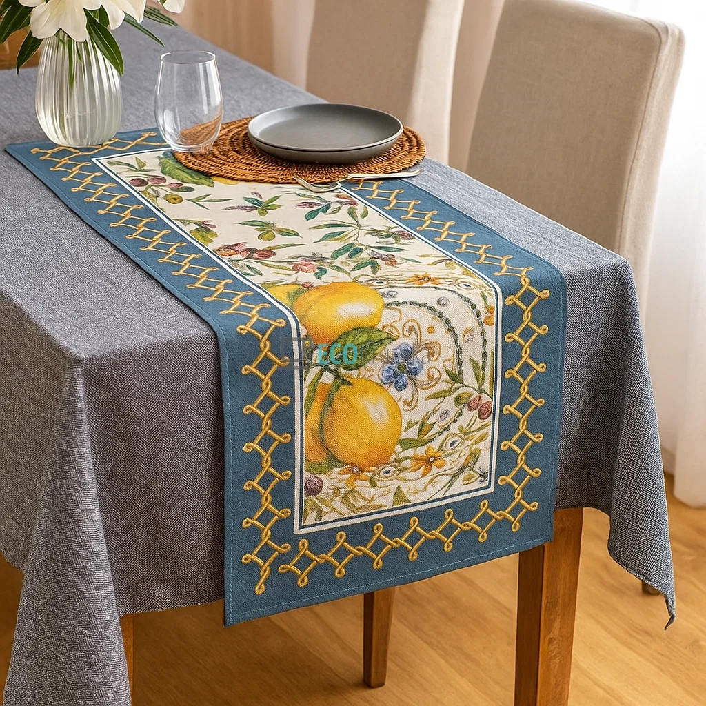 Ранер гобеленовий на стіл Лимони 37 х 100 см (041-37LIMA)