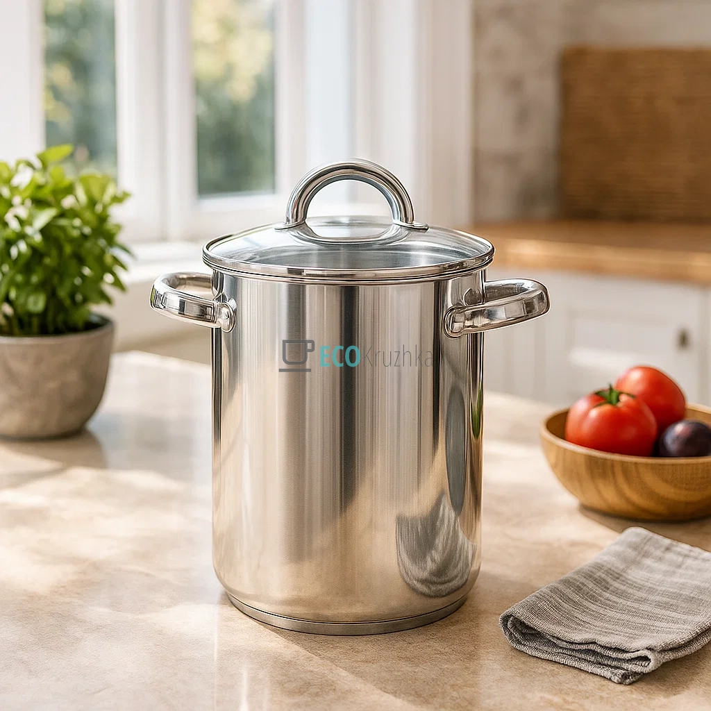 Каструля для спаржі та пасти 4л Ø16 х 21 см з нержавіючої сталі Kamille KM-5850 Каструля для спаржі та пасти 4л Ø16 х 21 см з нержавіючої сталі Kamille KM-5850