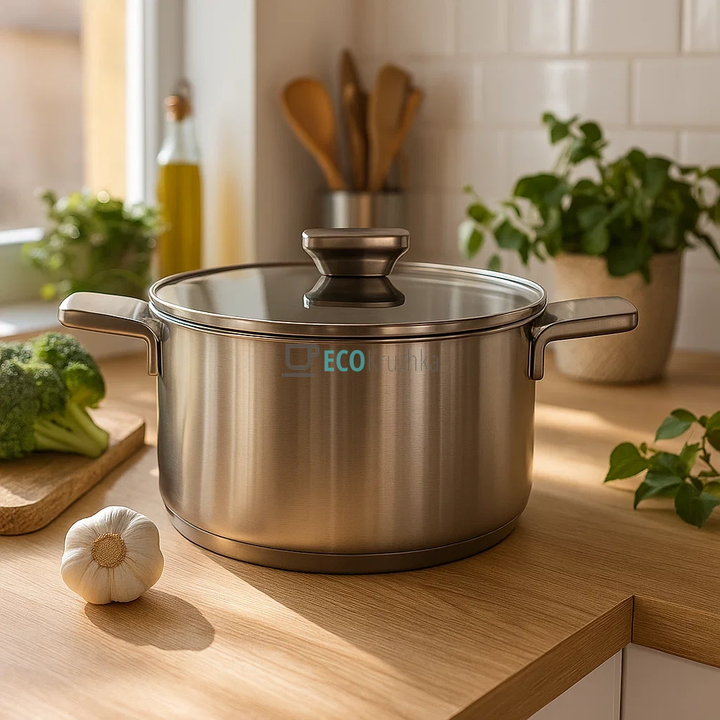 Каструля нержавіюча 5.7л професійна з кришкою Maestro MR-3521-24 Каструля нержавіюча 5.7л професійна з кришкою Maestro MR-3521-24