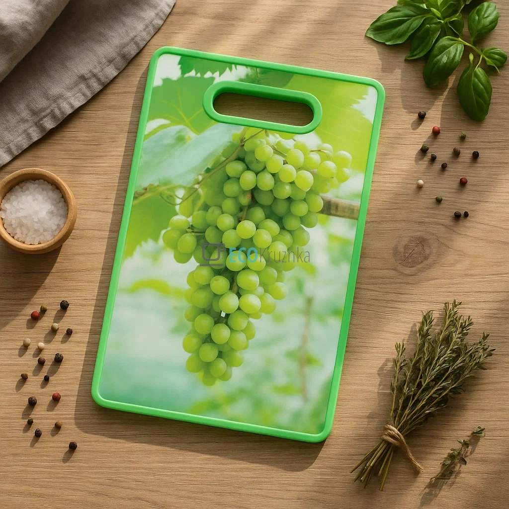 Дошка кухонна обробна 3D малюнок 367 х 225 х 11 мм Виноград FRU-806 Дошка кухонна обробна 3D малюнок 367 х 225 х 11 мм Виноград FRU-806