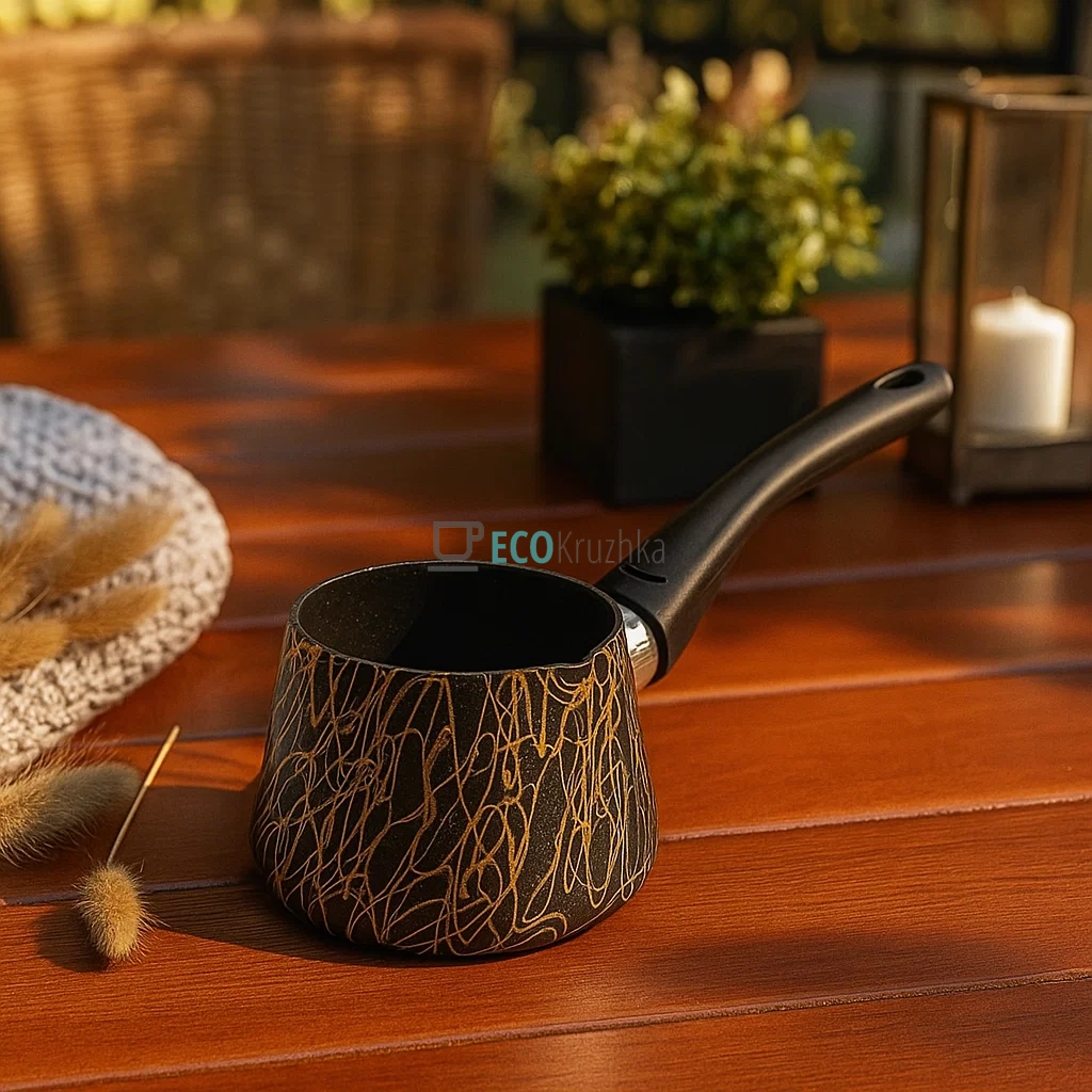 Турка Ardesto BLACK MARS, 0.5 л, граніт, бакелітова ручка (AR0850SG)