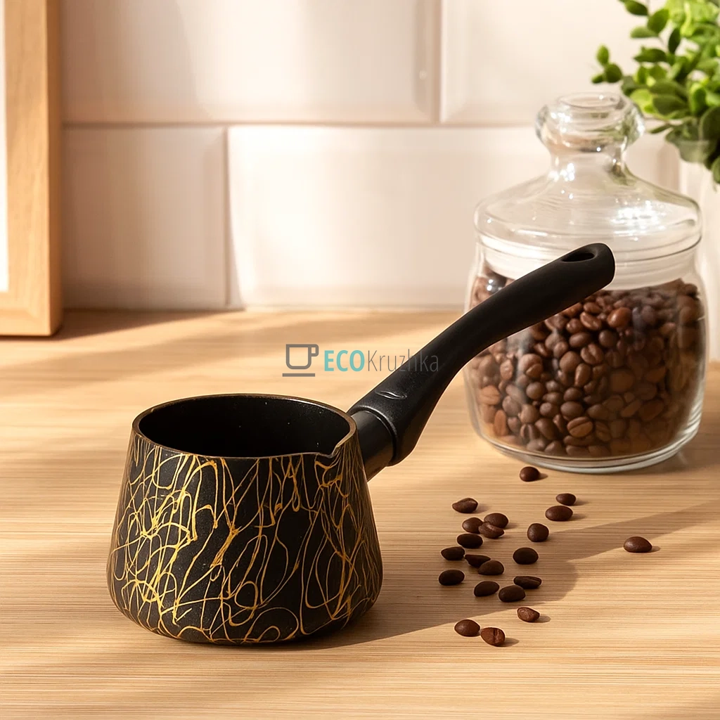 Турка Ardesto BLACK MARS, 0.35 л, граніт, бакелітова ручка (AR0835SG)