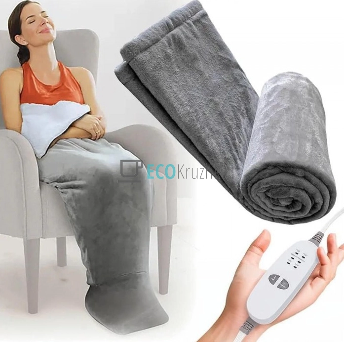 Масажна ковдра з підігрівом 9 режимів (JU-2529)