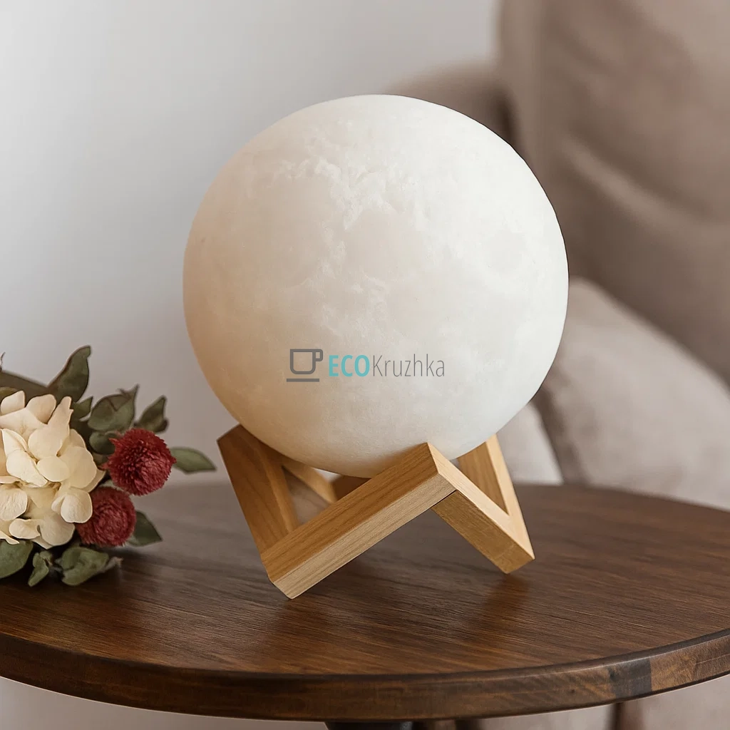 Декоративний LED світильник 3D Moon Lamp 13 см (JU-3600) Декоративний LED світильник 3D Moon Lamp 13 см (JU-3600)