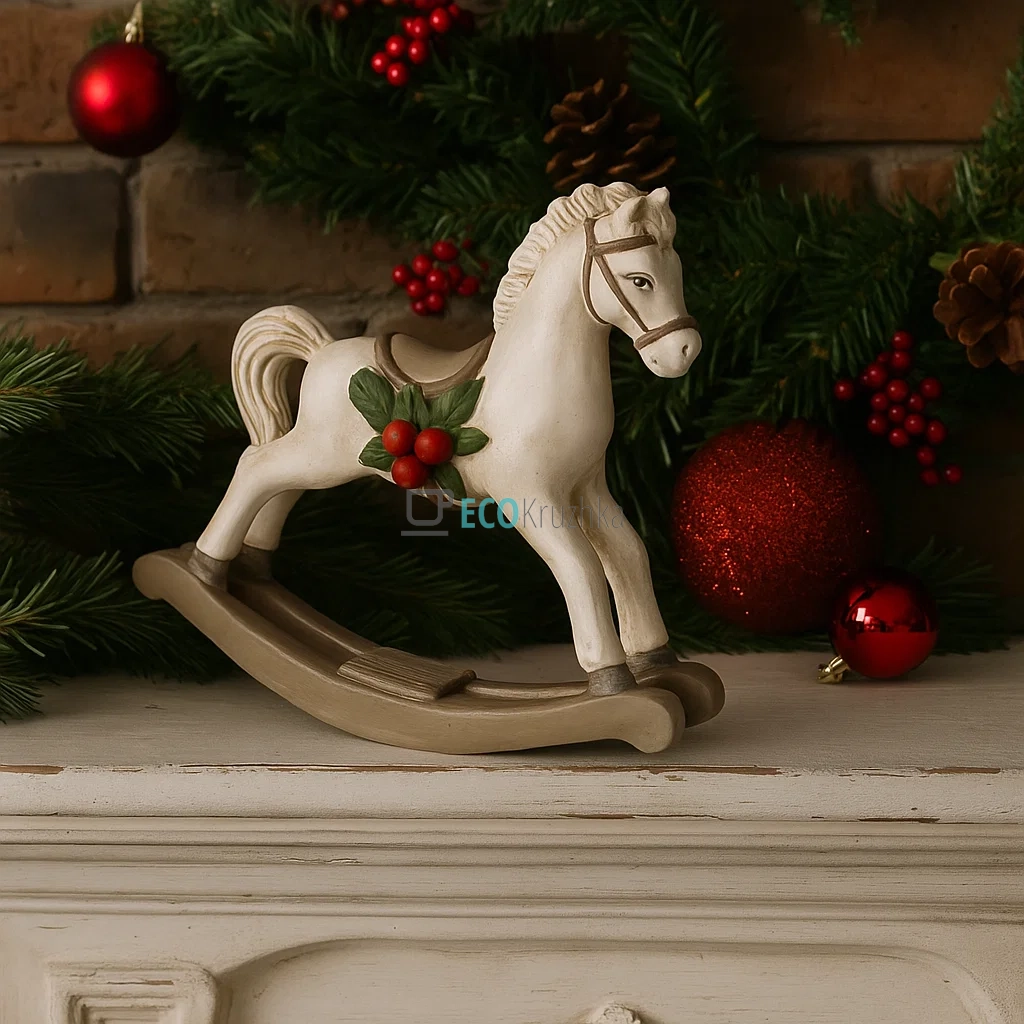 Декоративна фігурка «Конячка» 17×5×16 см біло‑коричневий (K07-548) Декоративна фігурка «Конячка» 17×5×16 см біло‑коричневий (K07-548)