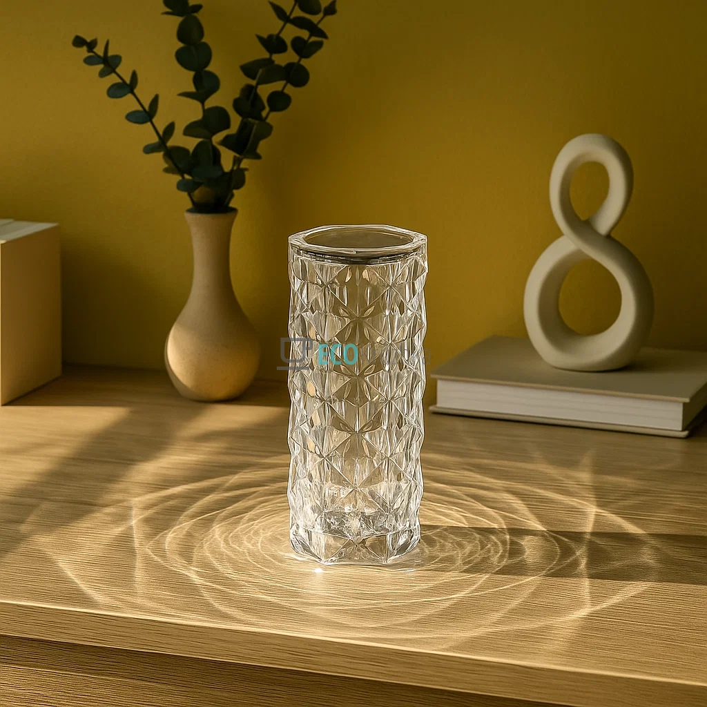 Настільна кришталева лампа «Rose Diamond» (JU-11309)