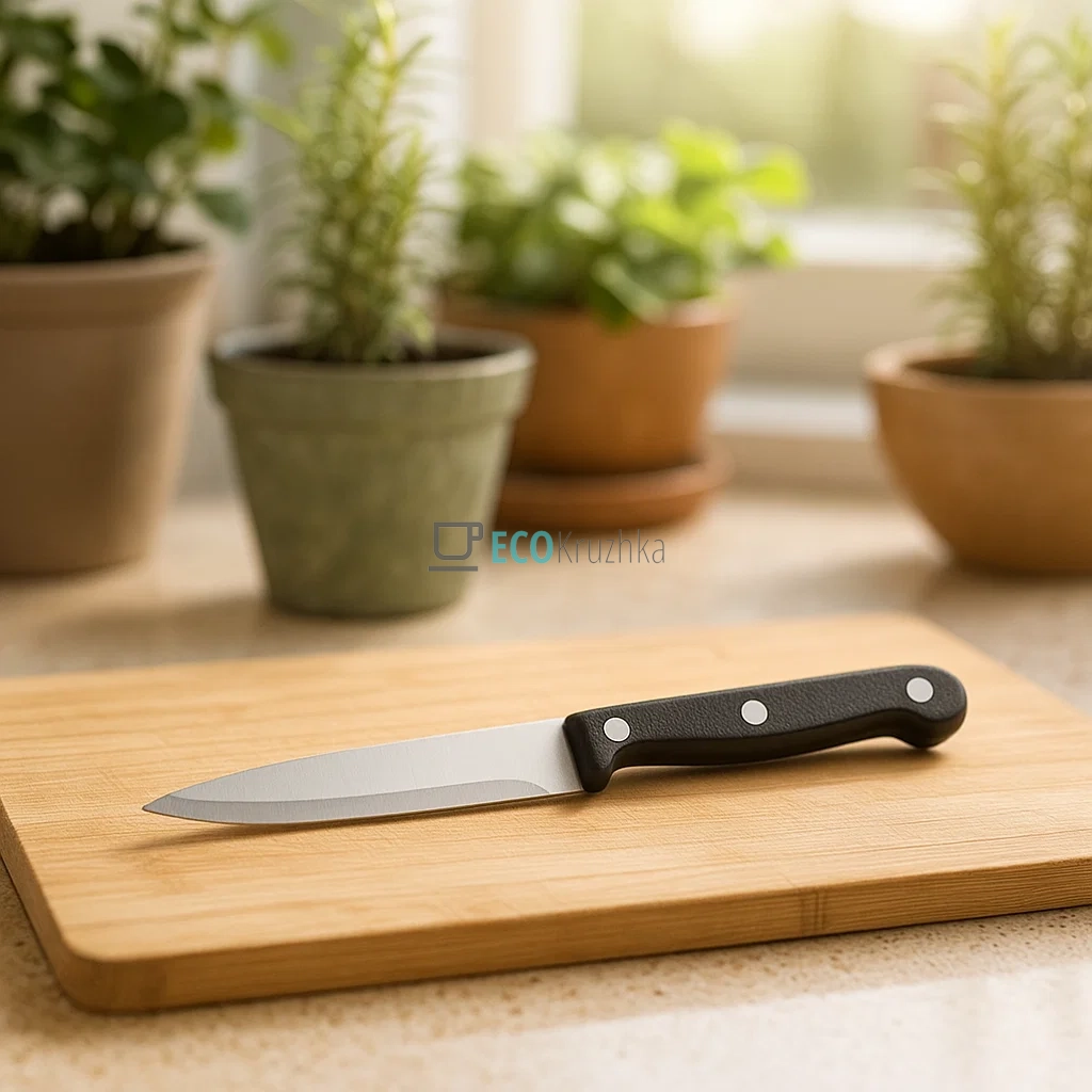 Універсальний кухонний ніж з нержавіючої сталі 12 см з бакелітовою ручкою Kamille KM-5105