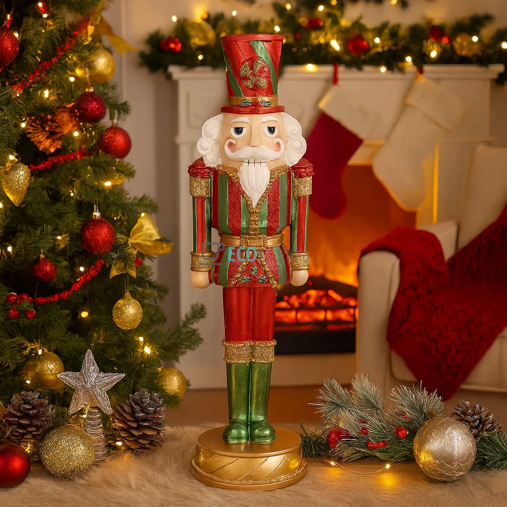 Декоративна фігура Лускунчик Candy з глітером 33 см (837-275) Декоративна фігура Лускунчик Candy з глітером 33 см (837-275)