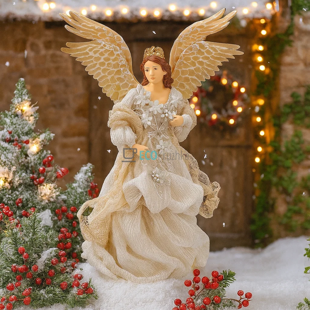 Декоративна фігура Різдвяний янгол 23 х 14 х 33 см (428-221)