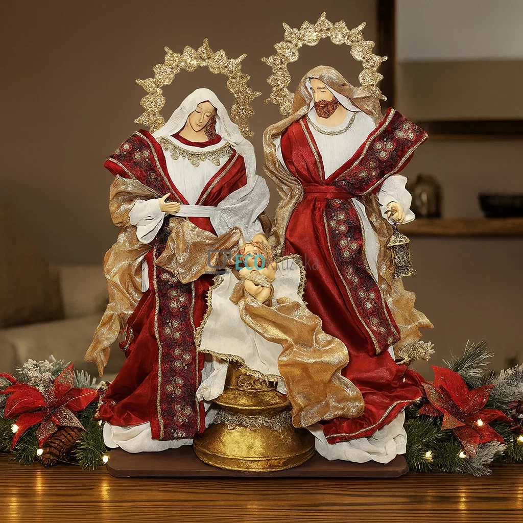 Різдвяний вертеп з 3 фігур на підставці 38 х 26 х 60 см (428-230) Різдвяний вертеп з 3 фігур на підставці 38 х 26 х 60 см (428-230)