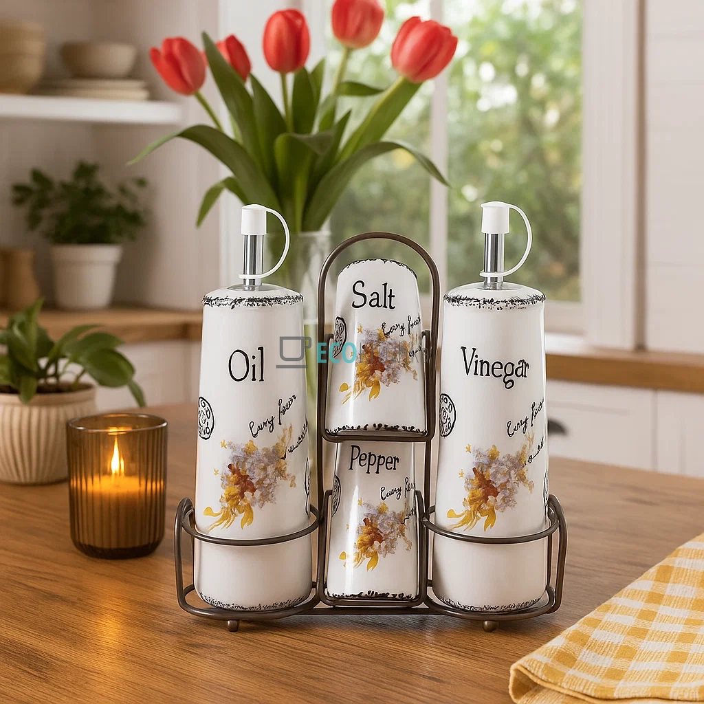 Набір для спецій 5-ти предметний Листівка-незабудка Maestro MR-20049-04S