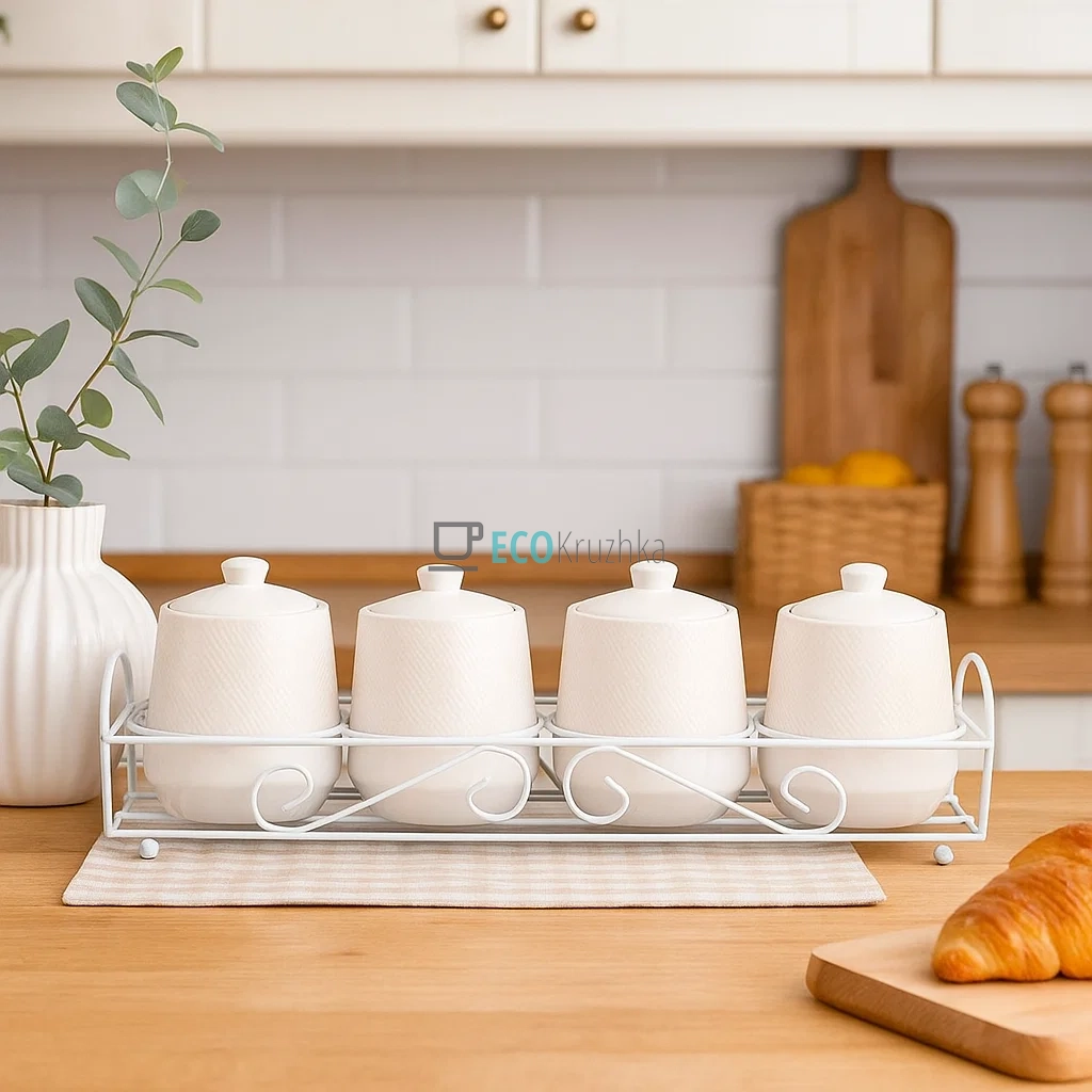 Набір для спецій 5-ти предмений "White" Maestro MR-20002-04CS