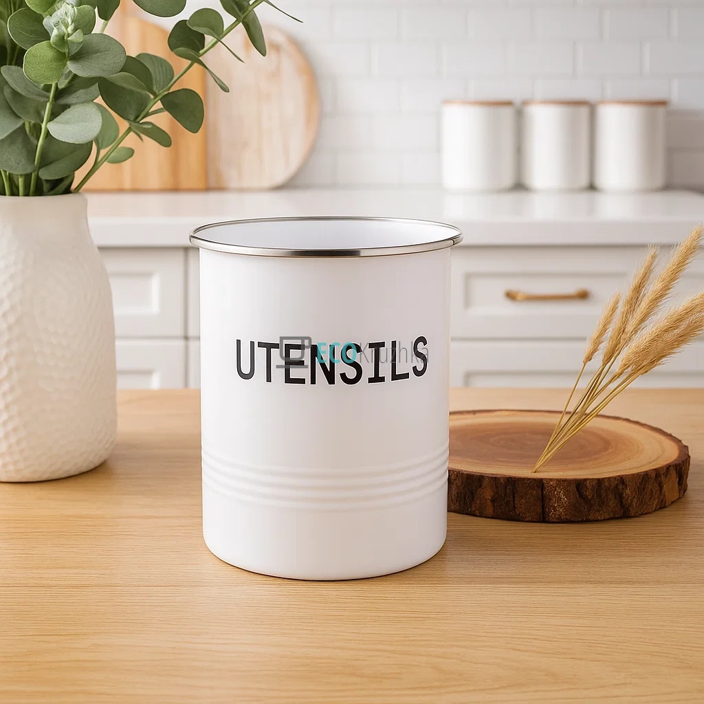 Підставка для кухонного приладдя Ardesto Midori, 12х15.5см, метал, білий (AR0915W)