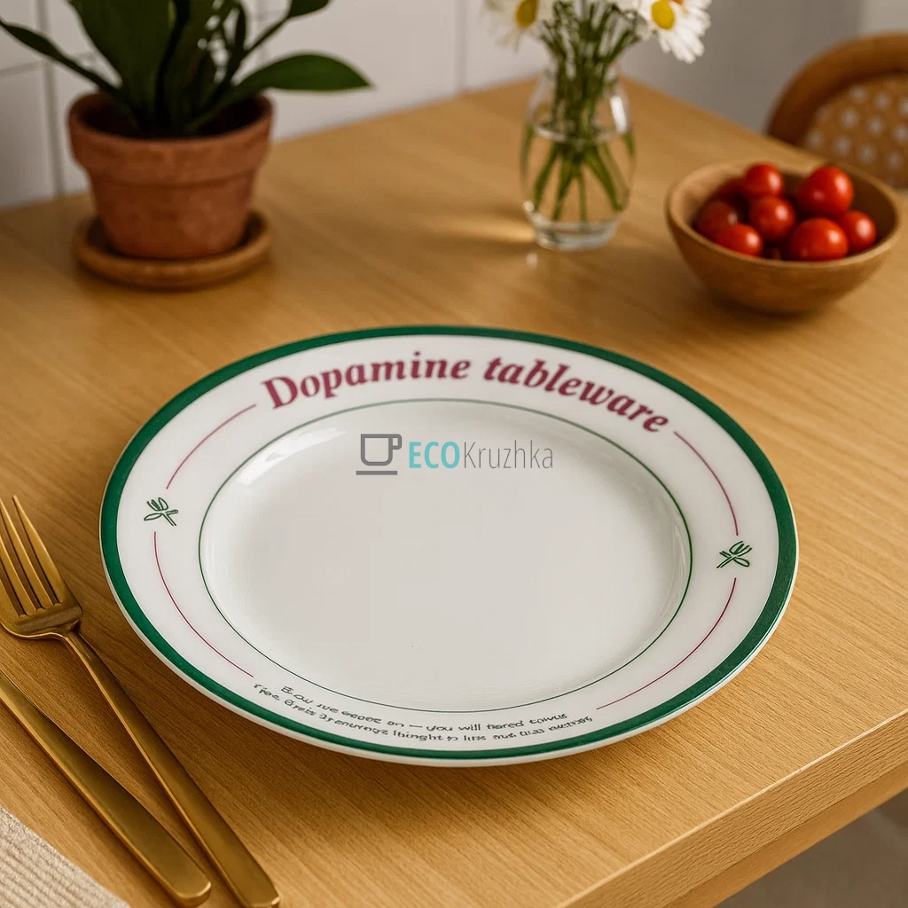 Обідня порцелянова тарілка Dopamine 23 см (7777-1) Обідня порцелянова тарілка Dopamine 23 см (7777-1)